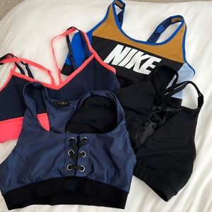 Lot of 4 Sports Bras - Lululemon (x2), Nike, Alala- Sz M/8